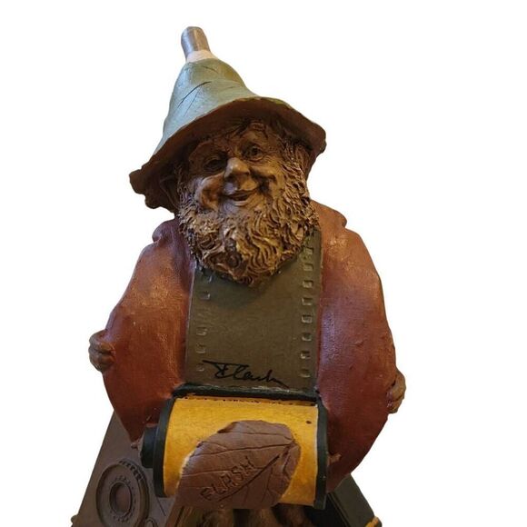 Tom Clark Gnome FLASH Signed 1987 Cairn Studio Vintage Camera Film Whimsical - Picture 8 of 10